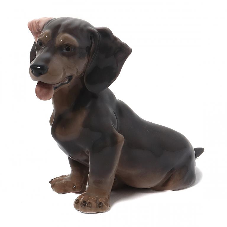 Фарфоровая фигура "Такса". Royal Copenhagen