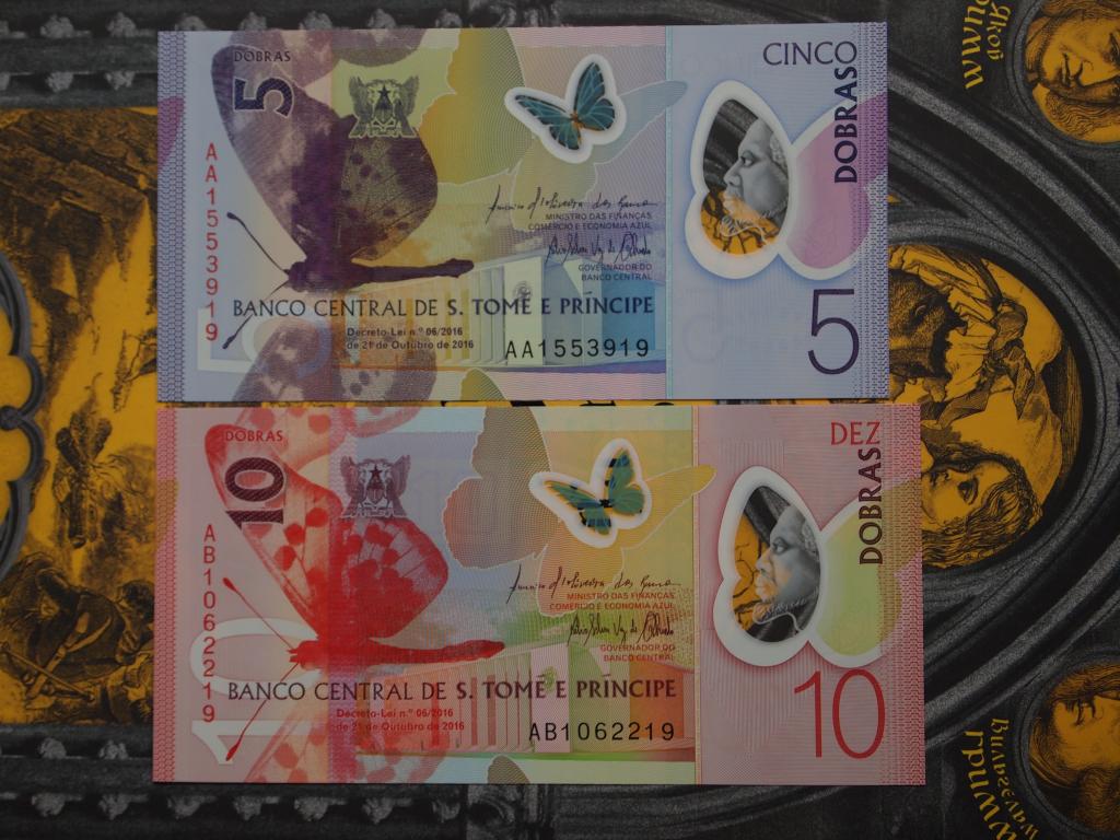 Сан-Томе и Принсипи 5+10 добра 2016(полимеры) unc.