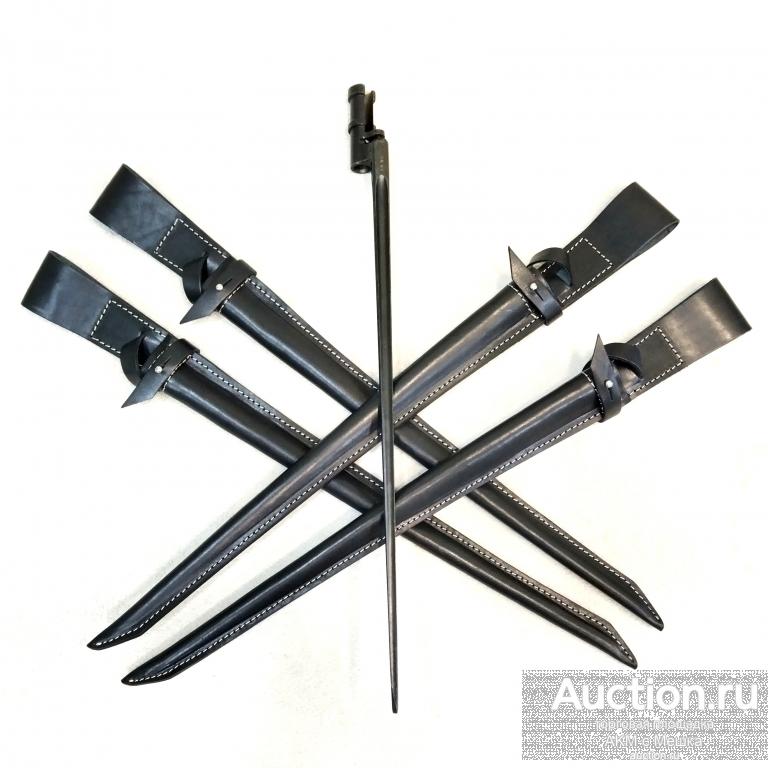 Ножны " САМУРАЙ" ЧЁРНЫЕ для ШТЫКА винтовки МОСИНА. Натуральная Кожа!!! есть ОПТ!!!