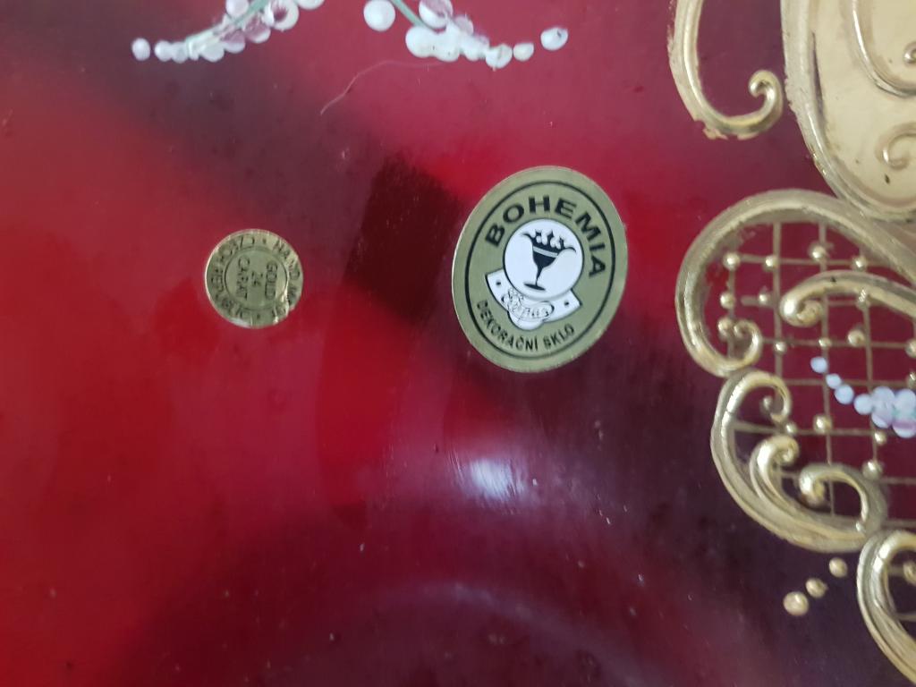 ваза Богемия большая Gold 24 карат
