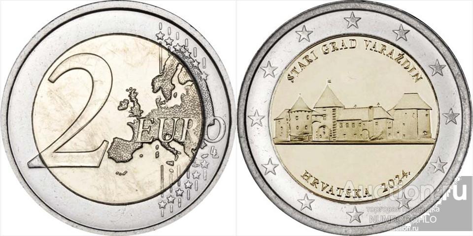 Хорватия 2 евро, 2024 Старый город Вараждин