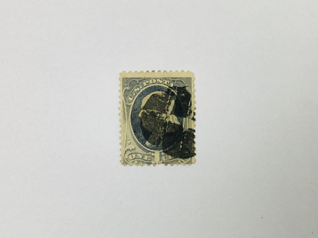 American Bank Note. Великие американцы: Бенджамин Франклин. США. 1881. Sc: US 206. Гаш