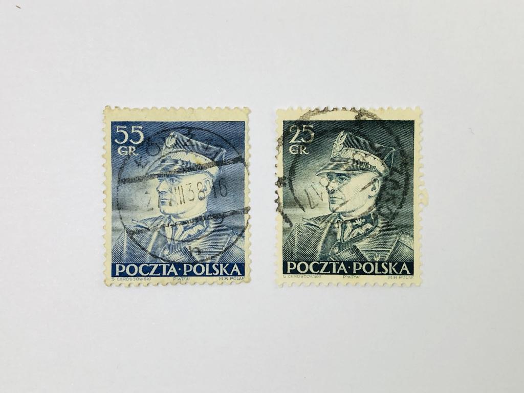 Маршал Эдвард Рыдз-Смиглы. Полная серия. Персоналии. Польша. 1937. Михель: PL 319-320. Гашен