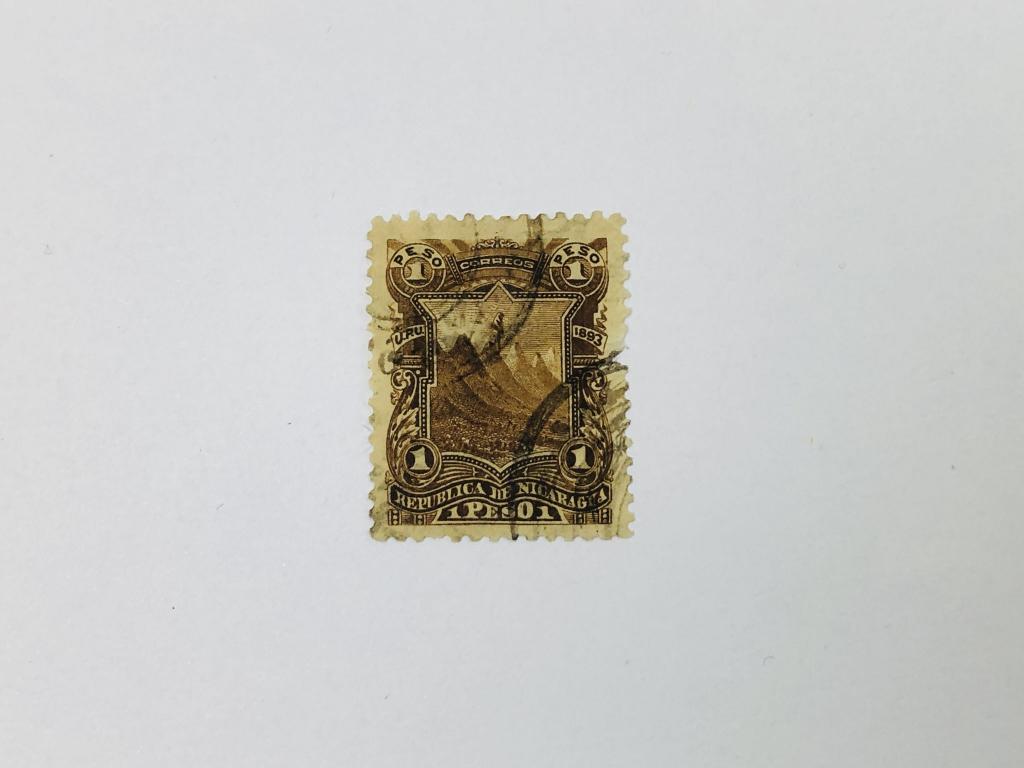 Горный пейзаж. Флора. Никарагуа. 1893. Михель: NI 56. Гашен