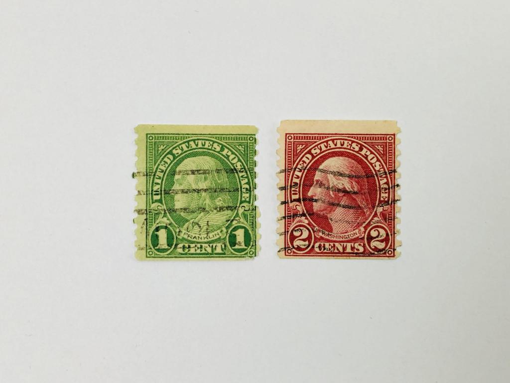 Стандарт. Джордж Вашингтон, первый президент США. Зуб. 10. США. 1923-1929. Sc: US 597,599A. Гаш