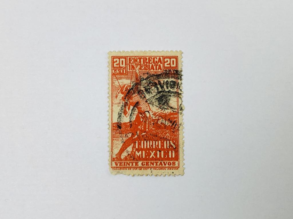 Специальная доставка. Индийский лучник. Другое. Мексика. 1941. Михель: MX 742. Гашен