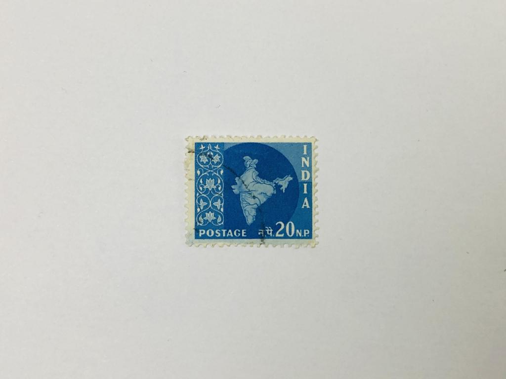 Карта Индии. Другое. Индия. 1957. Скотт: IN 284; Михель: IN 268. Гашен