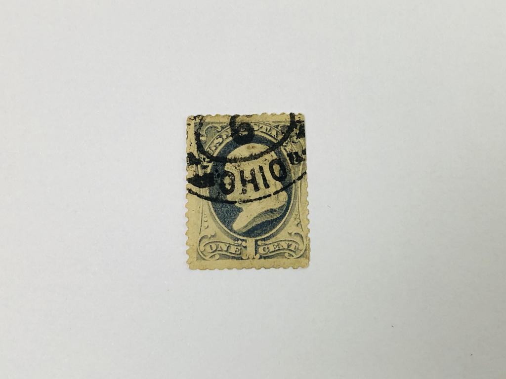 American Bank Note. Великие американцы: Бенджамин Франклин. США. 1881. Sc: US 206. Гаш