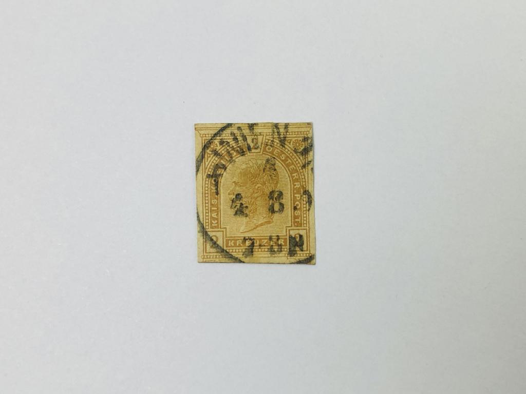 Вырезка с конверта. Император Франц Иосиф I. Персоналии. Австрия. 1890-1899. Гашен