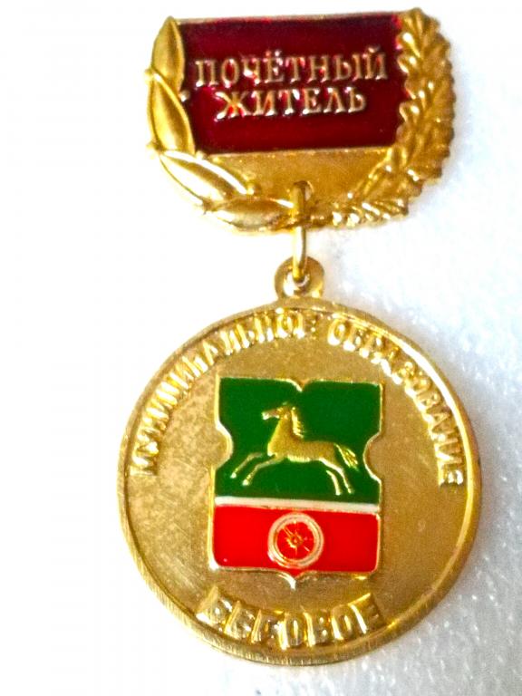 Почетный житель БЕГОВОЕ.  Москва. Район Москвы. Муниципальное образование. Лужковский.