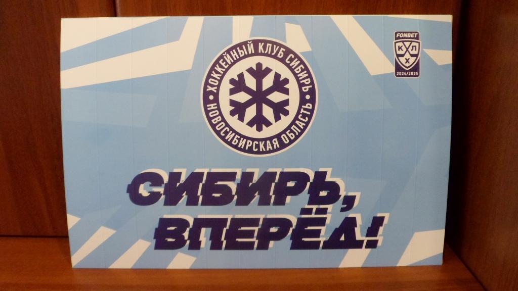 Атрибутика ХК Сибирь Новосибирск Плакат Веер Гармошка-хлопушка болельщика