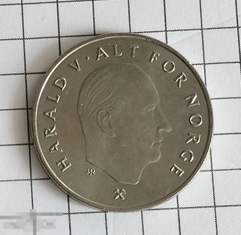 Норвегия, 1 крона, 1992