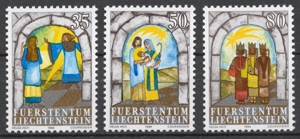 Лихтенштейн 1984 Mi# 861-63** РОЖДЕСТВО