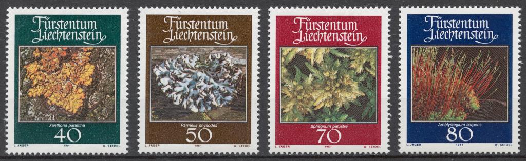 Лихтенштейн 1981 Mi# 776-79** МОХ И ЛИШАЙ