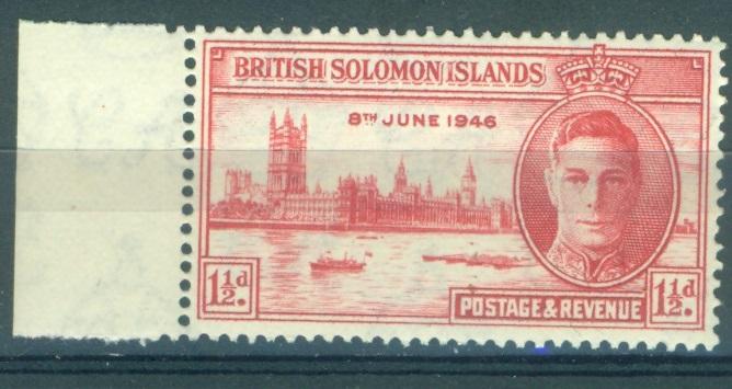 Соломоновы о-ва 1946 г. Победа во 2-й мировой войне   негашен**