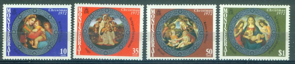 Монсеррат 1972 г. серия Рождество Искусство негашен**