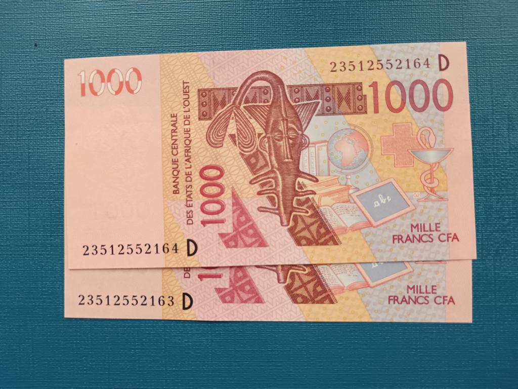 Западная Африка D-Мали 1000 франков 2023 год  пресс альбом 6