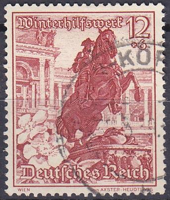 Германия. 12+6 пфеннигов 1938. Памятник Принцу Евгению