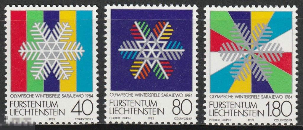 Лихтенштейн Олимпиада в Сараево серия** 1983г.