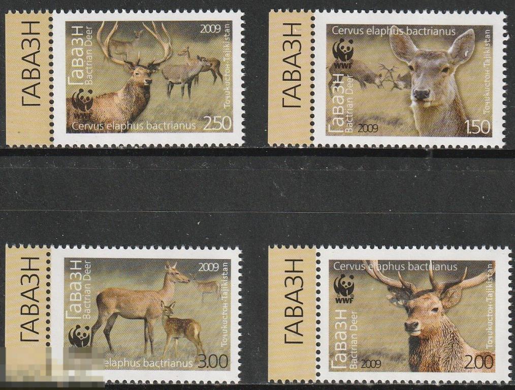 Таджикистан Фауна Олени серия** 2009г.