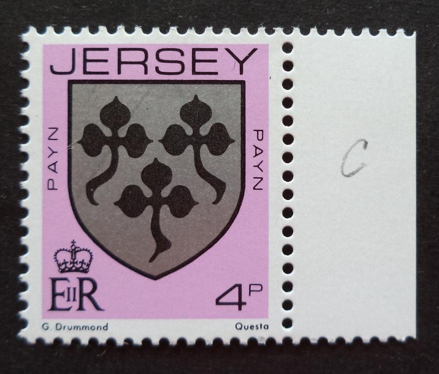 Джерси  1981 г.  Стандарт  герб  4р.  **   К.2