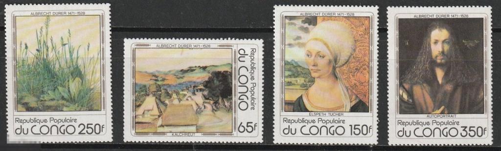Конго Живопись Дюрер серия ** 1978г.