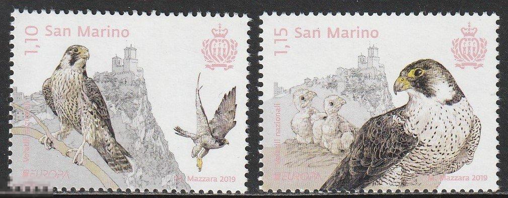 Сан-Марино Европа Птицы серия ** 2019г.