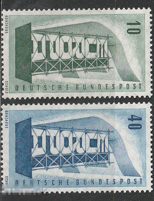 Германия Европа серия** 1956г.