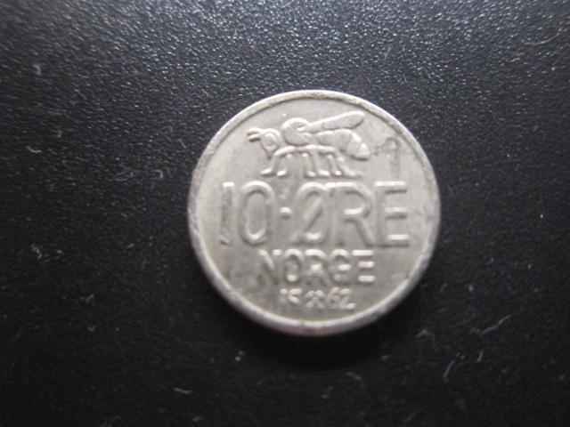 НОРВЕГИЯ   10 ЭРЕ   1962