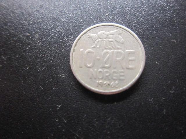 НОРВЕГИЯ   10 ЭРЕ   1968