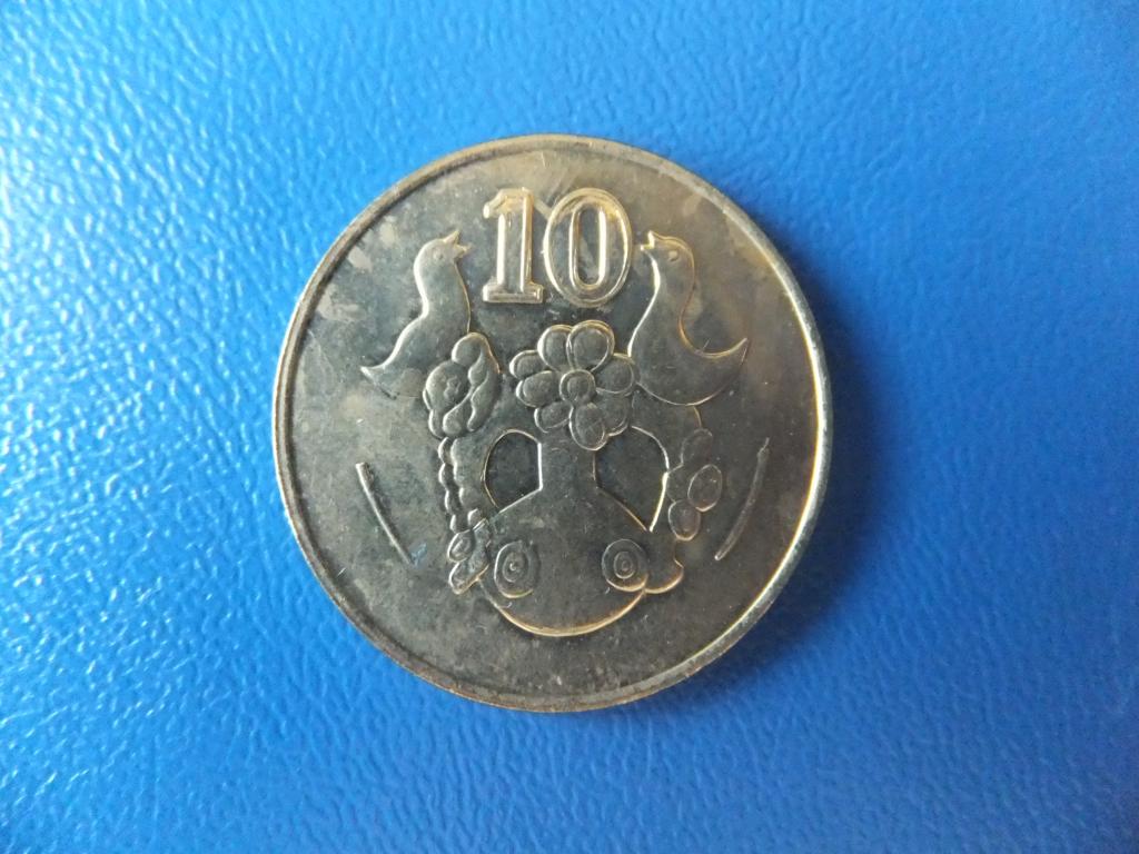 Кипр 10 центов 1994 года.
