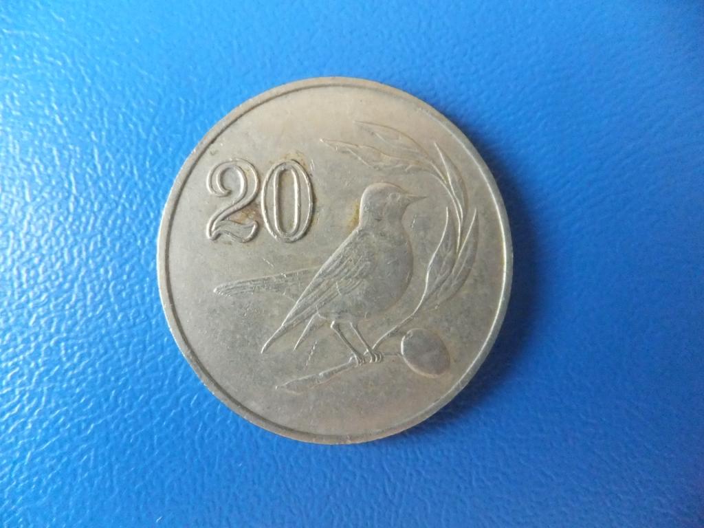 Кипр 20 центов 1988 г.