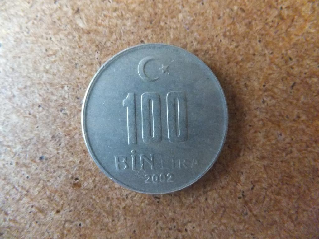 Турция 100000 лир 2002 г.
