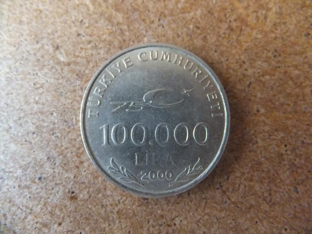 Турция 100000 лир 2000 г.