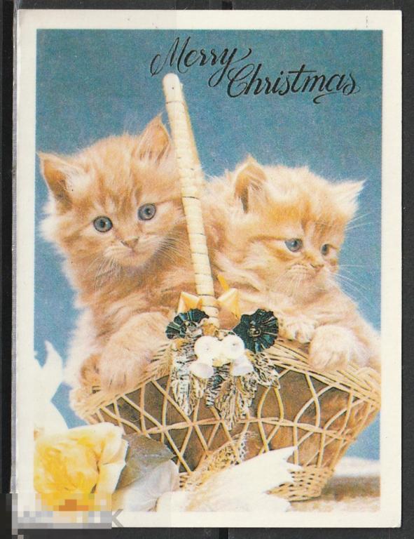 Календарик Котята С Рождеством 1992г.