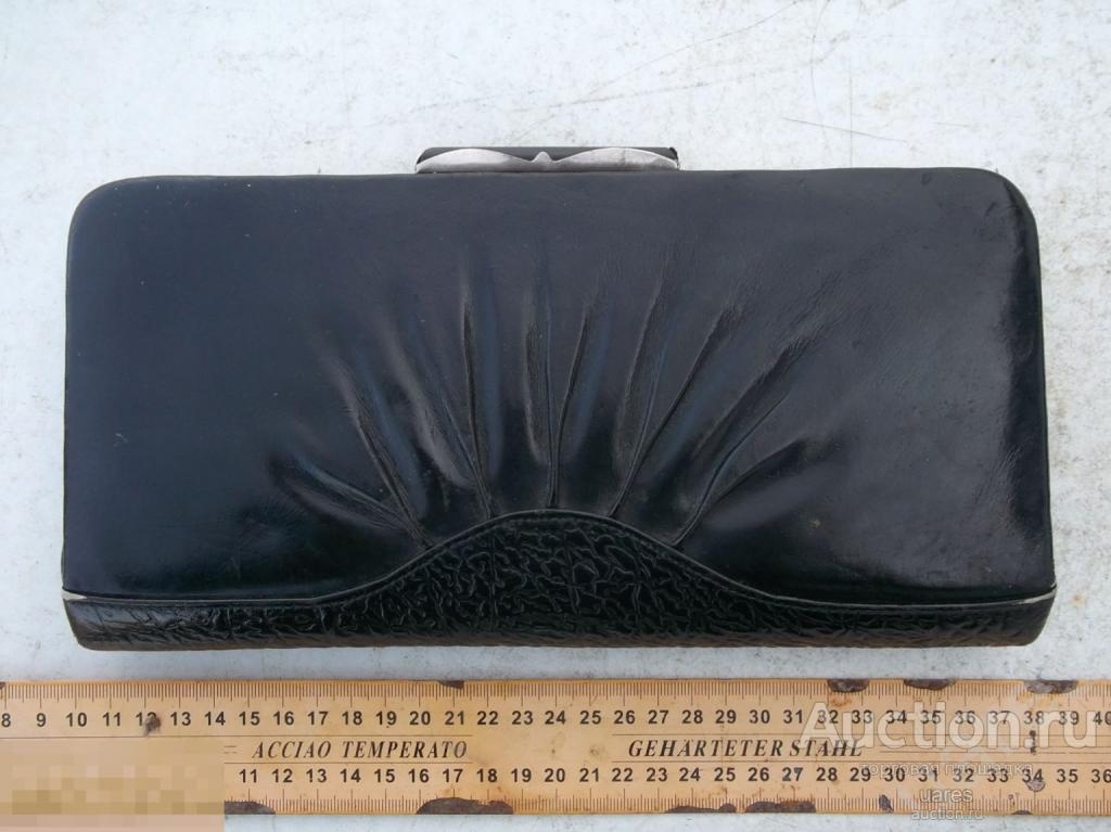 Кошелек Косметичка Клатч из СССР Натуральная Кожа