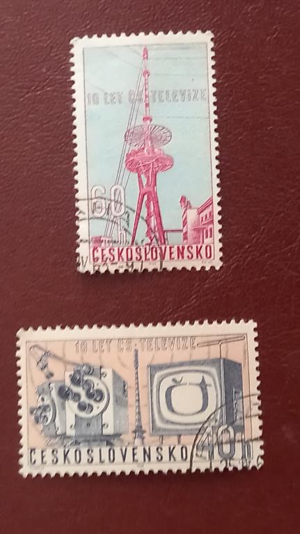 Чехословакия 1963 год 10 лет Чехословацкое телевещани  Гаш