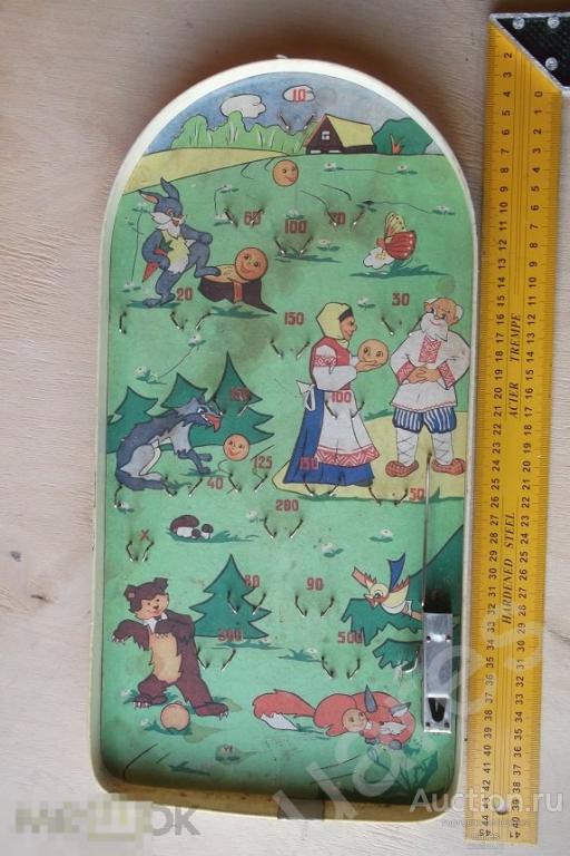 Настольная игра бильярд Колобок Пинбол СССР!