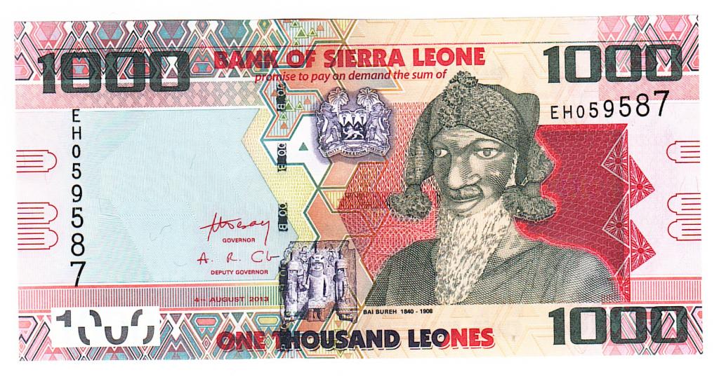 Сьерра-Леоне 1000 леоне 2013 год бона.