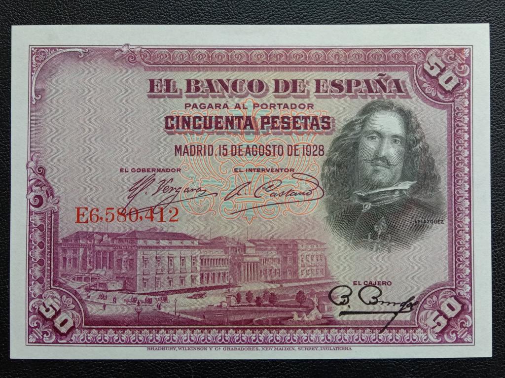 Испания 50 песет 1928г.    UNC     Р.75b