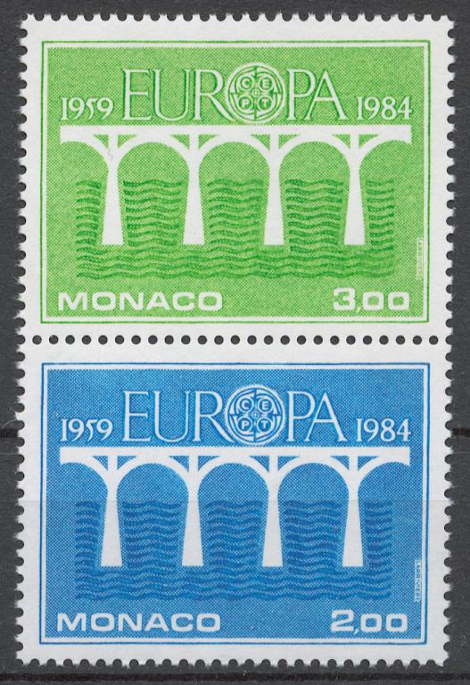 Монако 1984 Mi# 1622-23** ЕВРОПА СЕПТ 84
