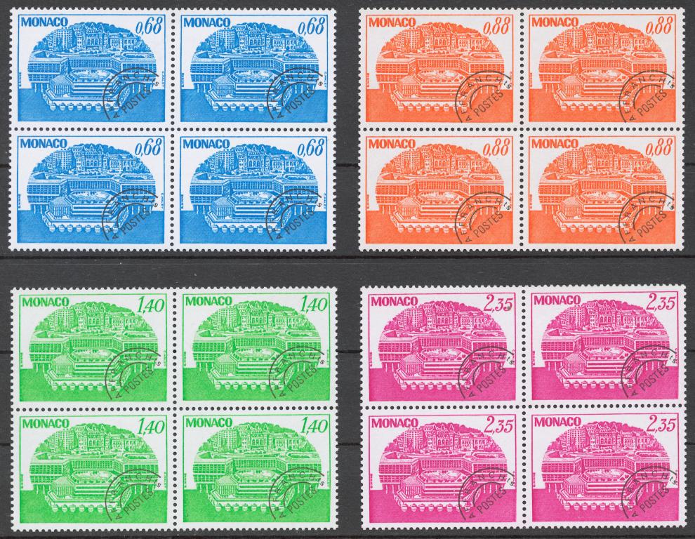 Монако 1979 Mi# 1380-83** СТАНДАРТ, КОНГРЕСС ЦЕНТР, МОНТЕ КАРЛО