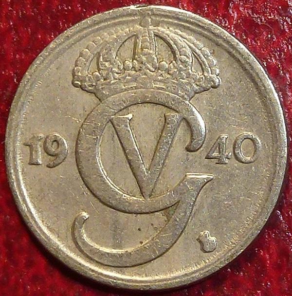 Швеция 10 эре 1940 года.