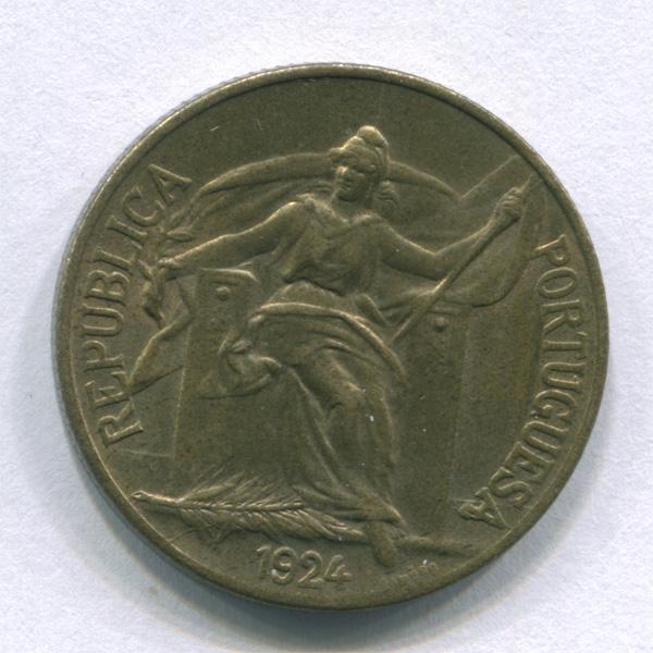 Португалия 1 эскудо 1924 г
