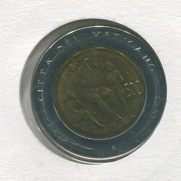 Ватикан 500 лир 1982 г в конверте