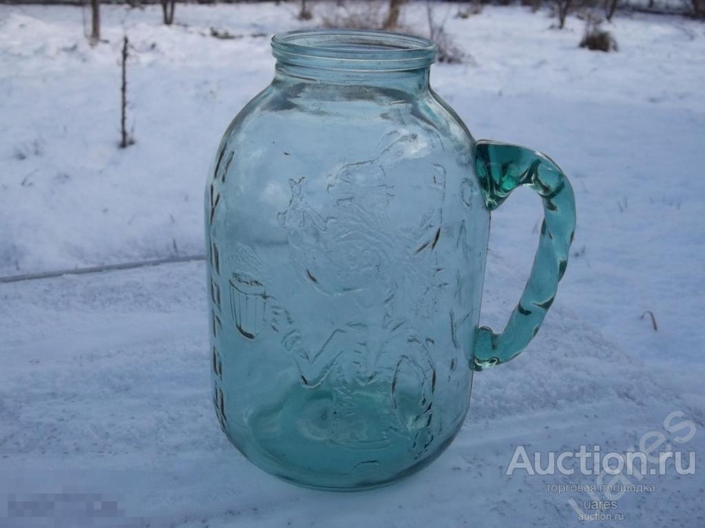 Банка Ну, Погоди Бутыль Привет Волку! с Ручкой Редкость