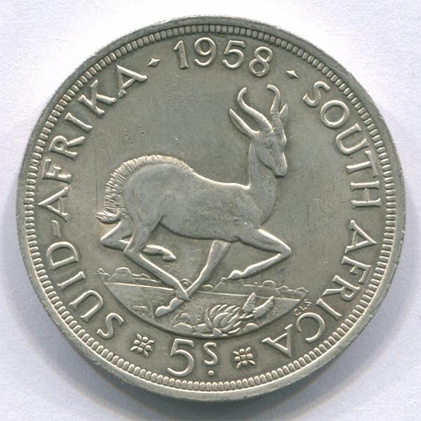 Южная Африка 5 шиллингов 1958 г