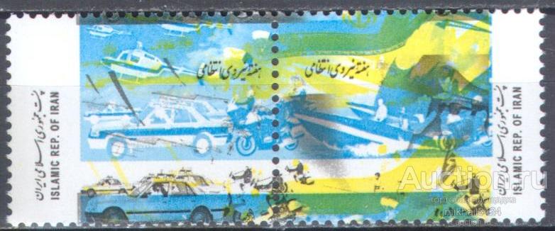 ПИ0017 ✅ Полиция Военная Техника Милитария Авиация Автомобили 2001 Иран 2м п/с ** ОШИБКА