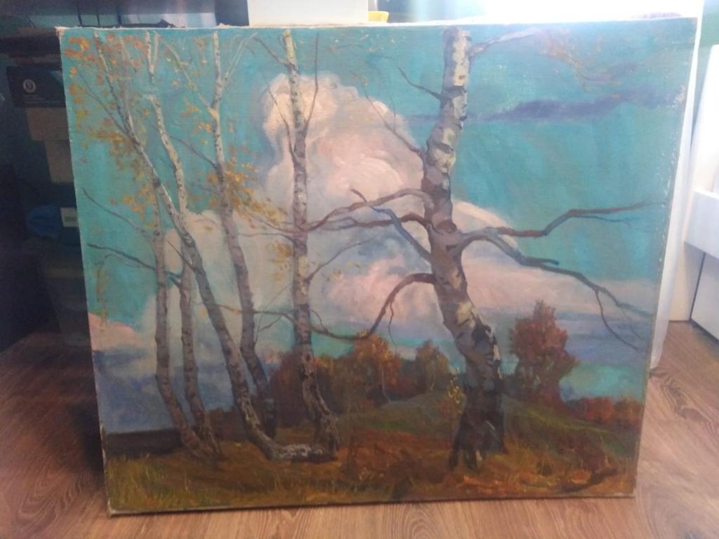 картина Берёзовая рощица, холст, масло,1930е гг, НХ