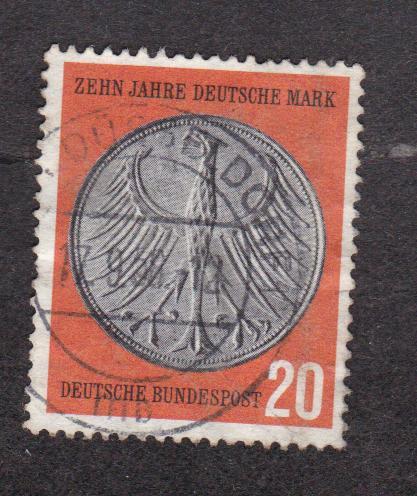 ФРГ 1958 10 лет германской марке (1052)